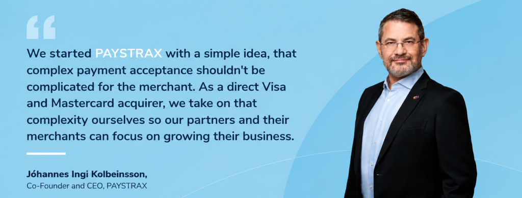 Jóhannes Ingi Kolbeinsson, Co-Founder and CEO, PAYSTRAX