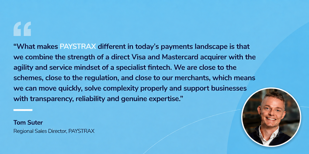 Tom Suter, PAYSTRAX
